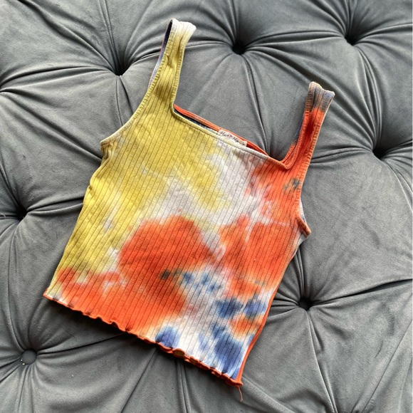 Heart & Hips Acid Wash Tank Top size L - Picture 4 of 5